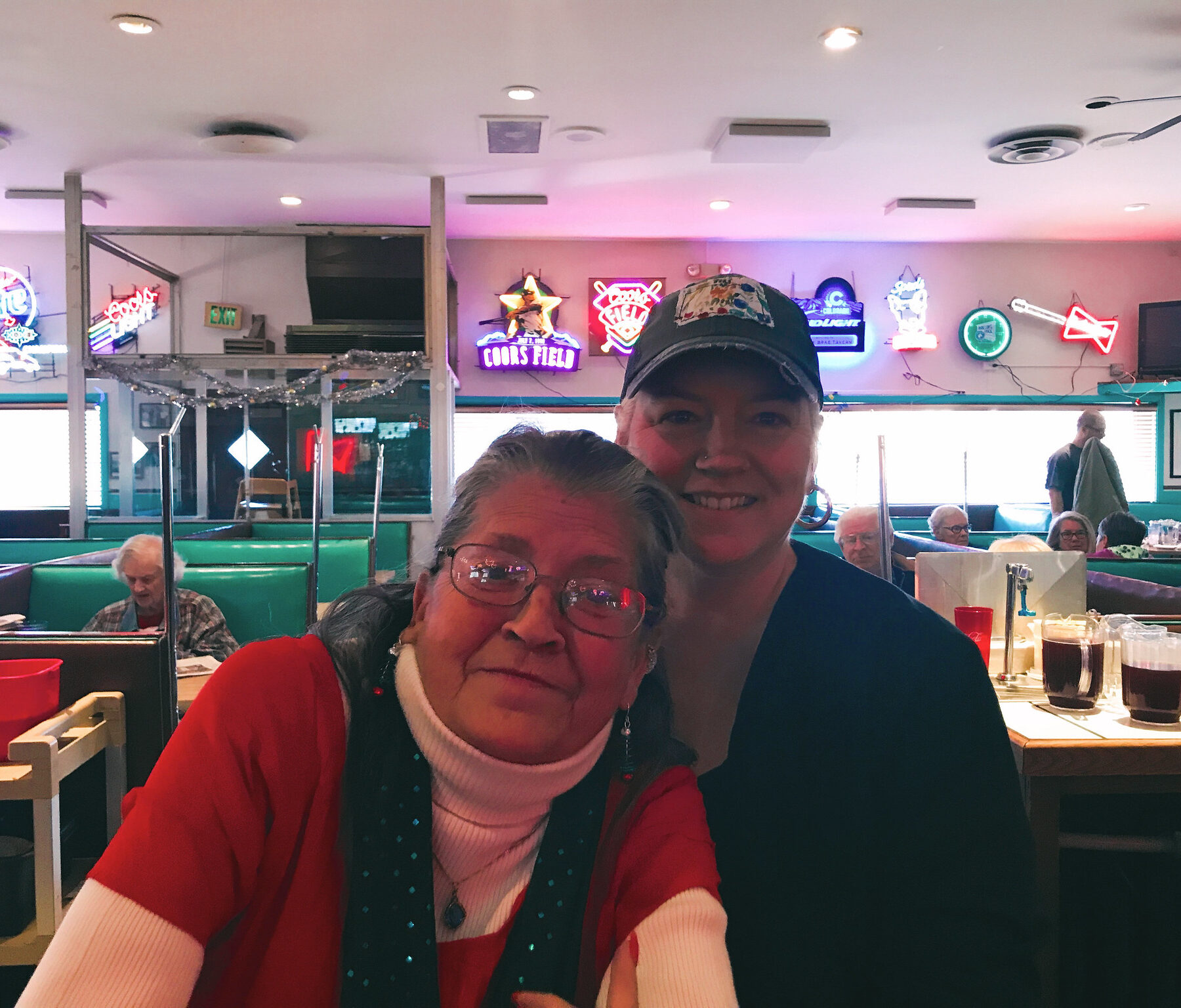 Me and mom at Bonnie Brae Tavern